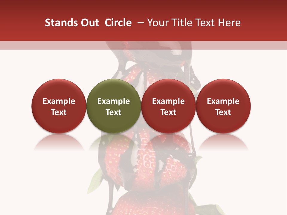 A Chocolate Covered Strawberry Powerpoint Presentation PowerPoint Template
