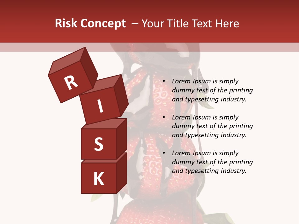 A Chocolate Covered Strawberry Powerpoint Presentation PowerPoint Template