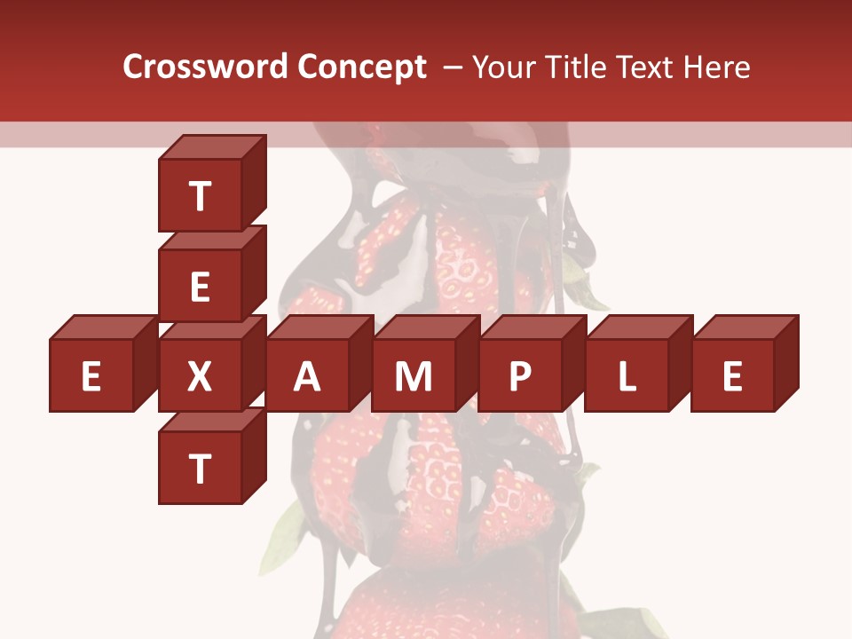 A Chocolate Covered Strawberry Powerpoint Presentation PowerPoint Template