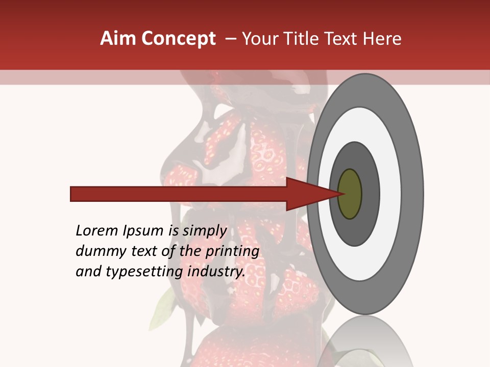 A Chocolate Covered Strawberry Powerpoint Presentation PowerPoint Template