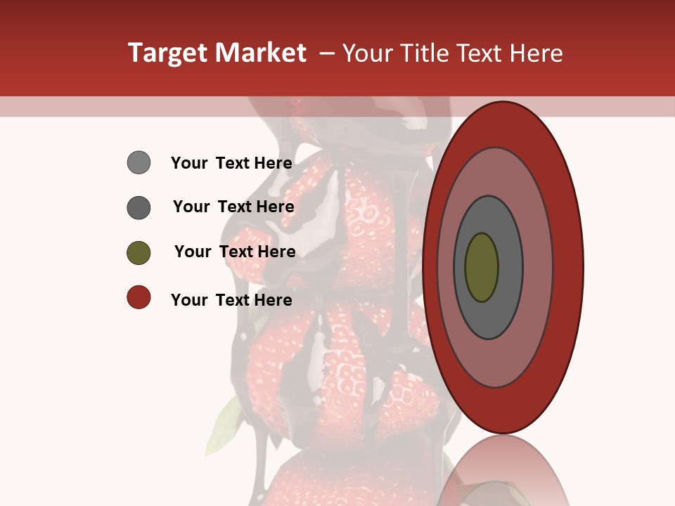 A Chocolate Covered Strawberry Powerpoint Presentation PowerPoint Template