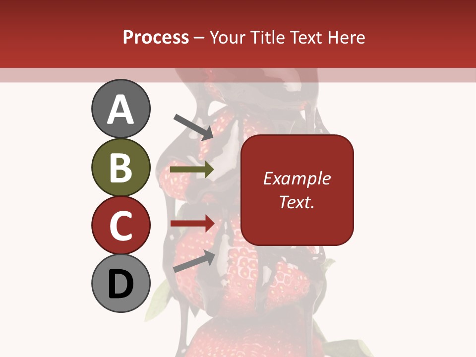 A Chocolate Covered Strawberry Powerpoint Presentation PowerPoint Template
