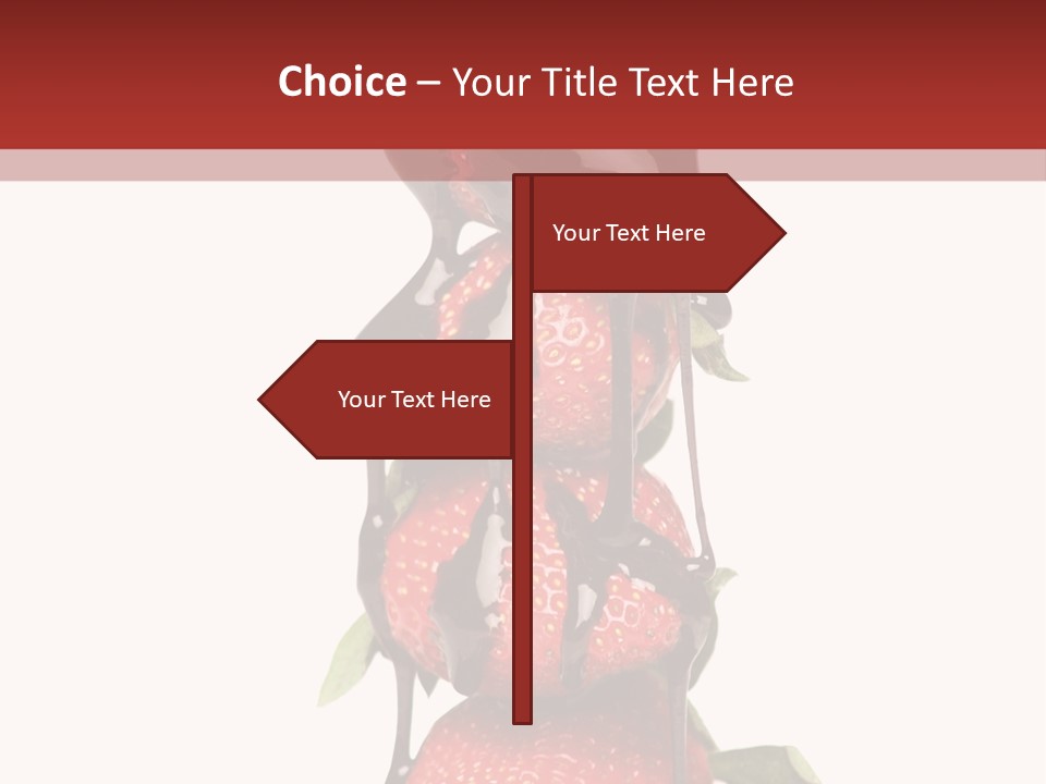 A Chocolate Covered Strawberry Powerpoint Presentation PowerPoint Template