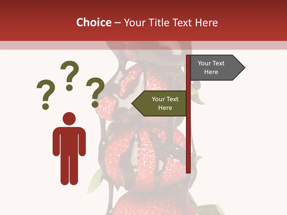 A Chocolate Covered Strawberry Powerpoint Presentation PowerPoint Template