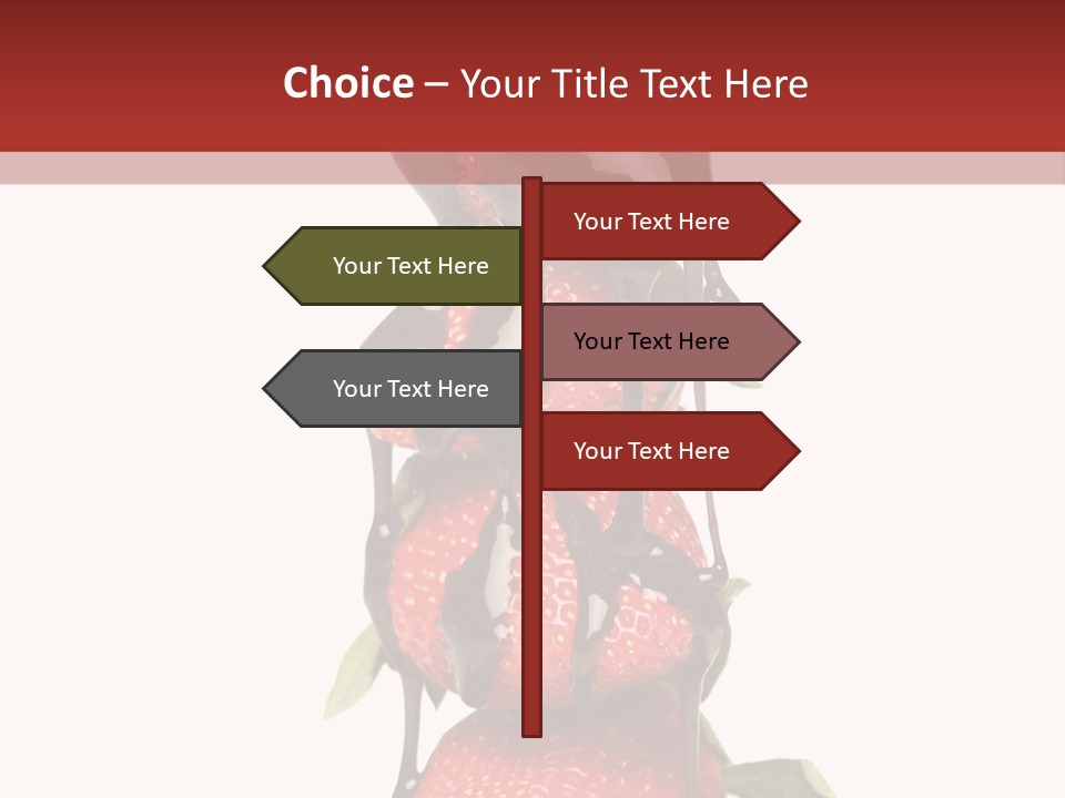 A Chocolate Covered Strawberry Powerpoint Presentation PowerPoint Template