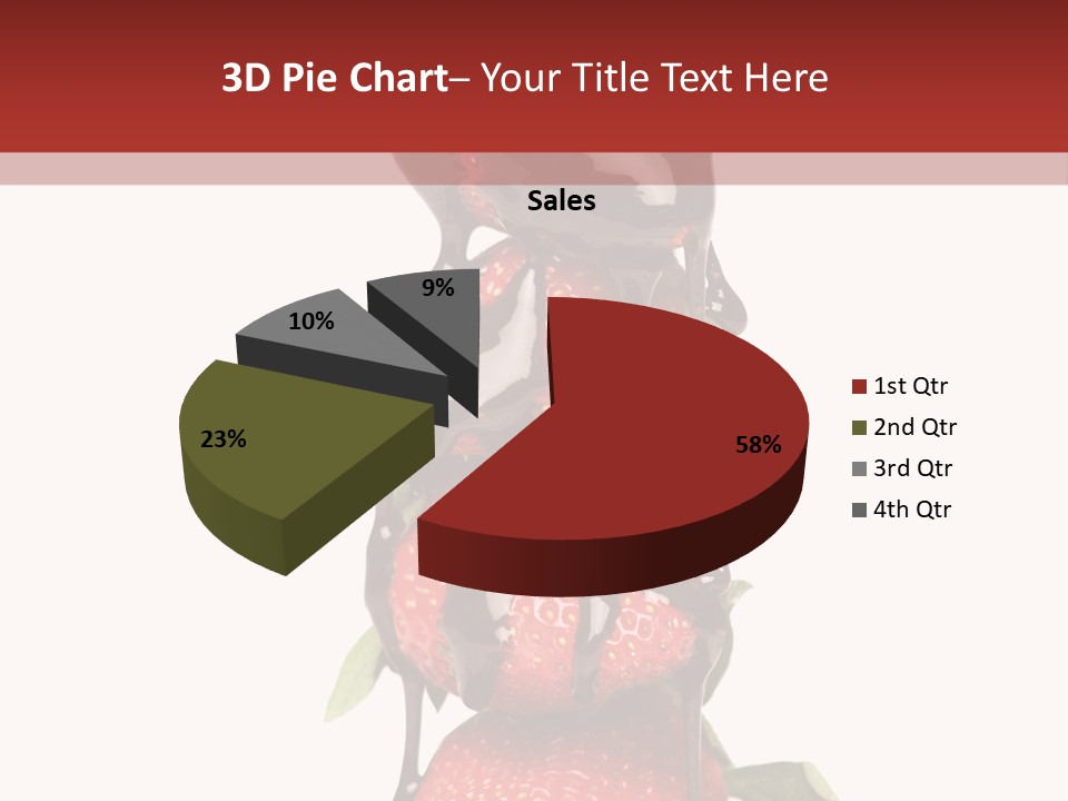 A Chocolate Covered Strawberry Powerpoint Presentation PowerPoint Template