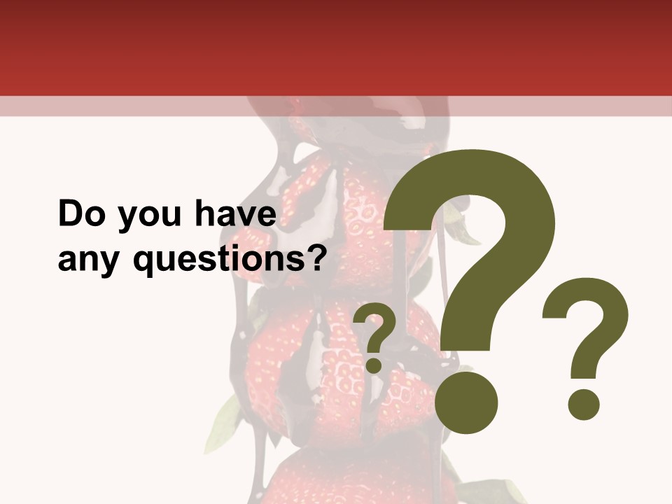 A Chocolate Covered Strawberry Powerpoint Presentation PowerPoint Template