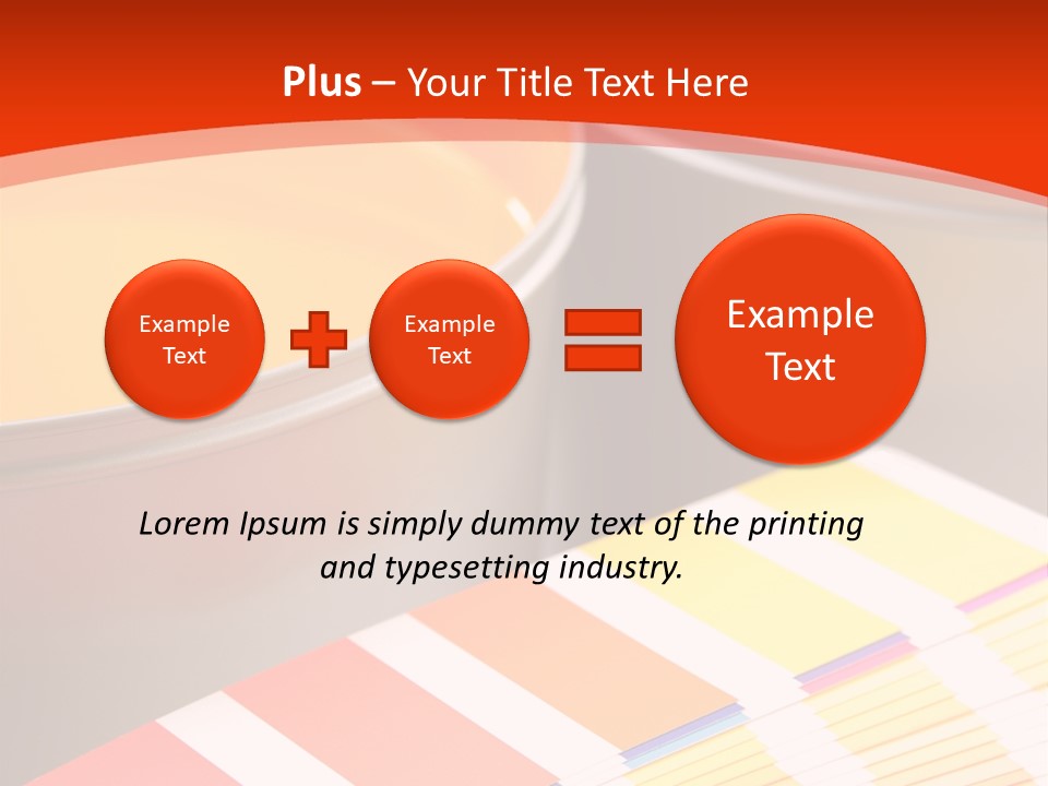 Printing Inks, Cyan, Magenta, Yellow PowerPoint Template