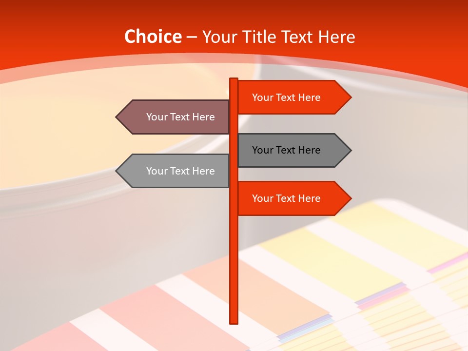 Printing Inks, Cyan, Magenta, Yellow PowerPoint Template