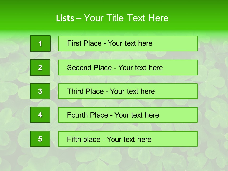 Clover Carpet PowerPoint Template