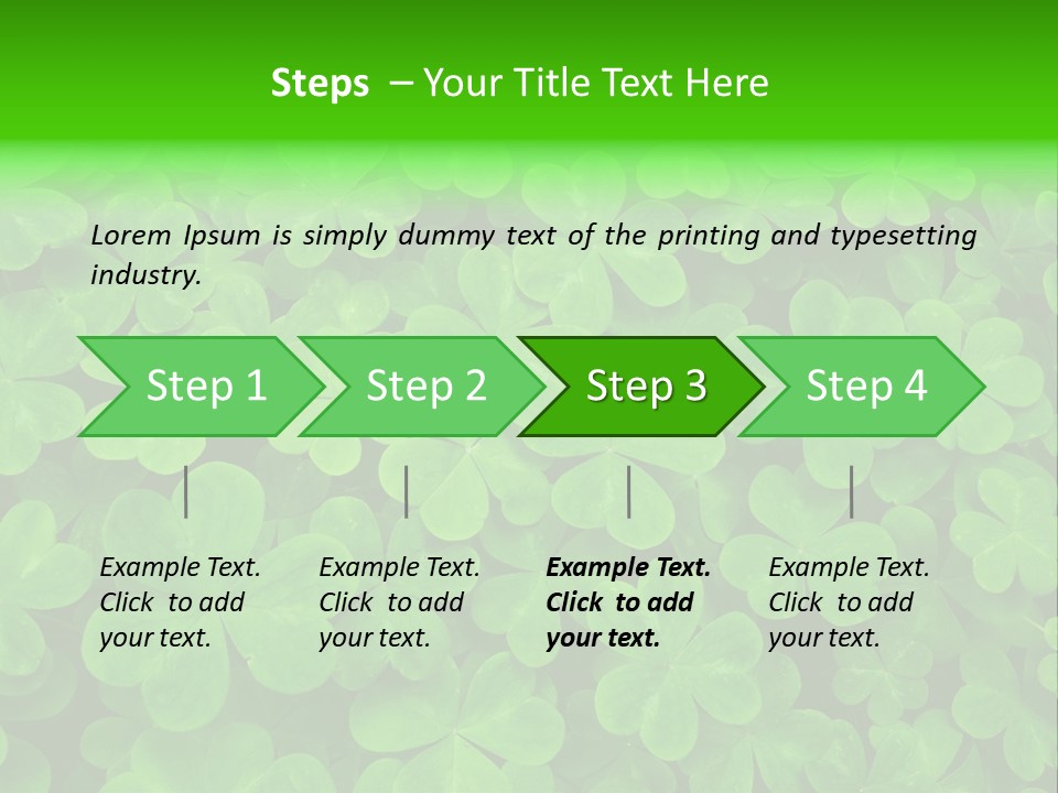 Clover Carpet PowerPoint Template