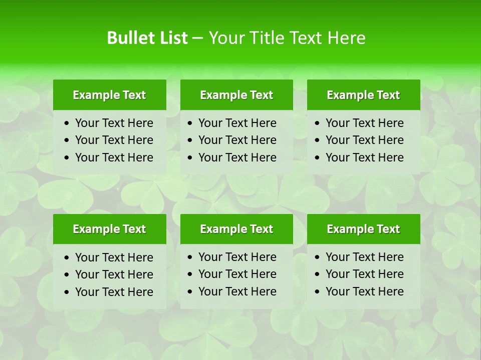 Clover Carpet PowerPoint Template