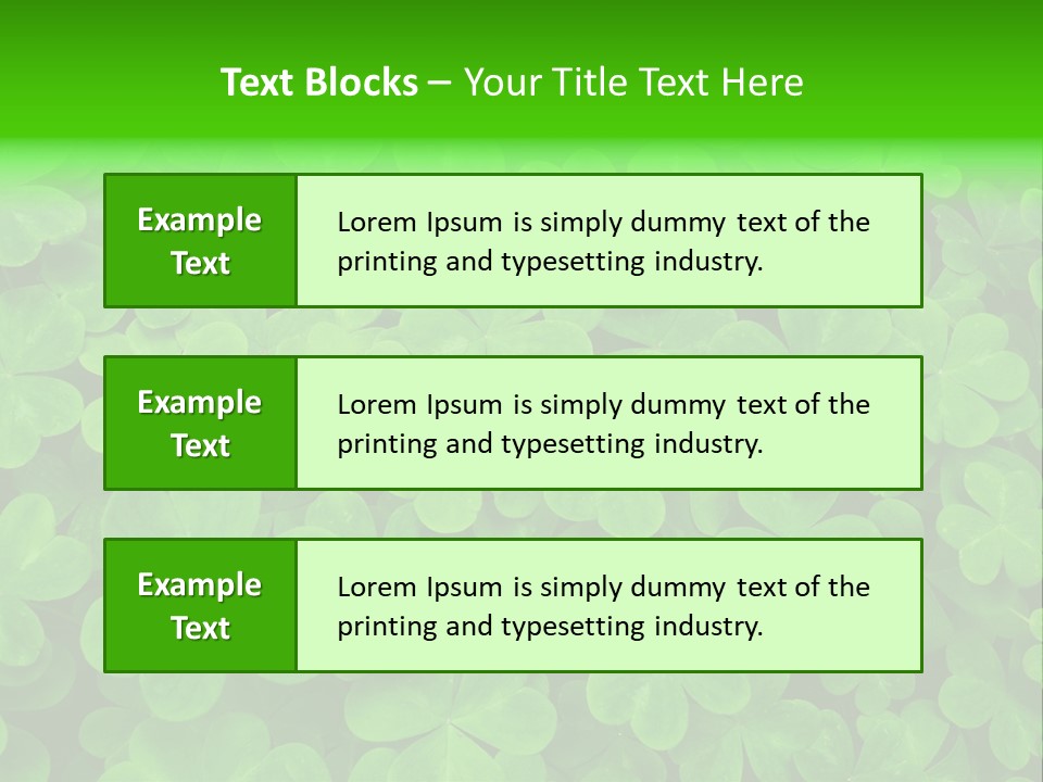 Clover Carpet PowerPoint Template