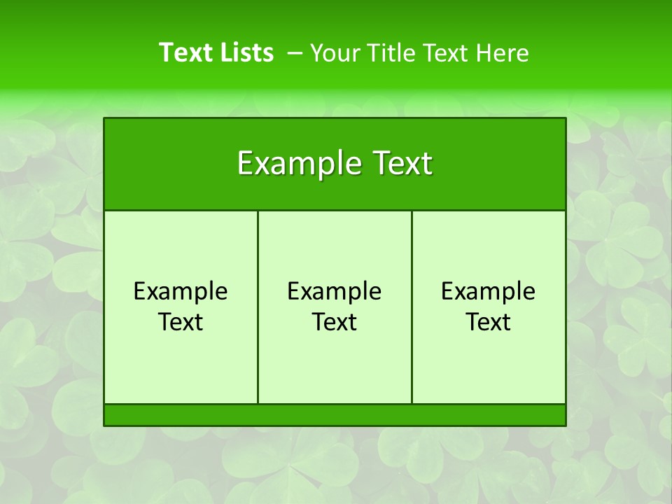 Clover Carpet PowerPoint Template
