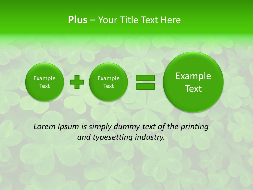 Clover Carpet PowerPoint Template
