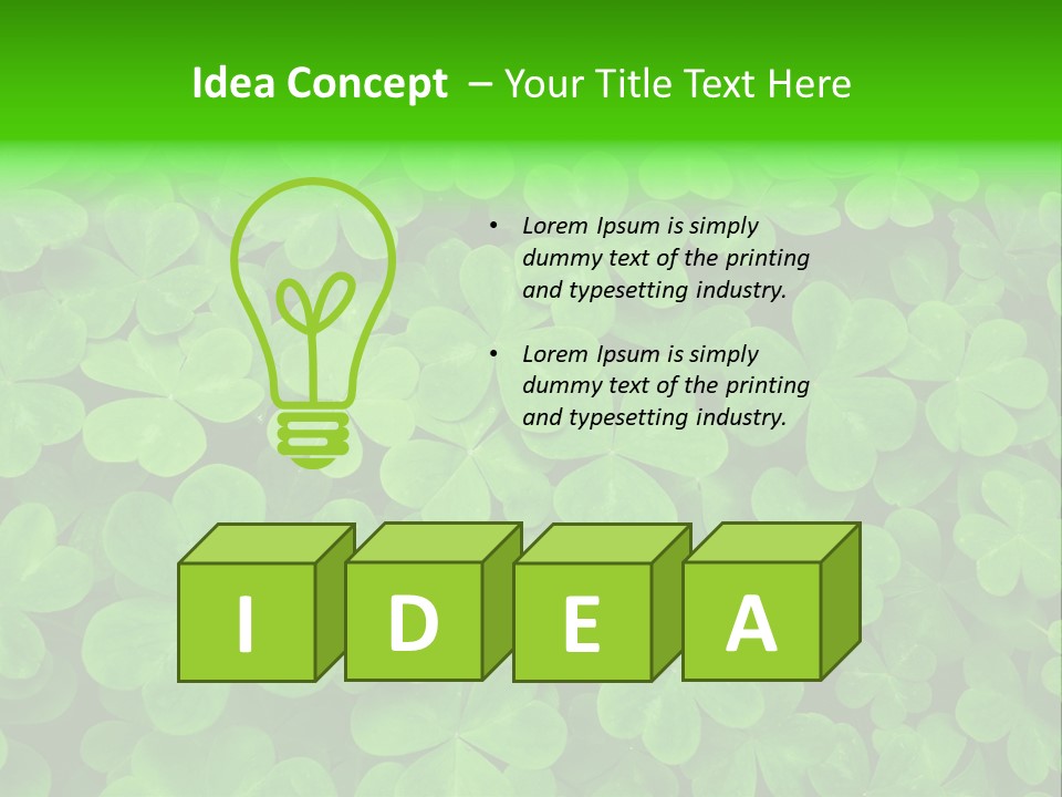 Clover Carpet PowerPoint Template