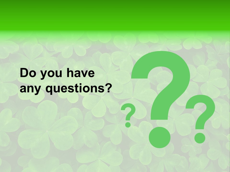 Clover Carpet PowerPoint Template