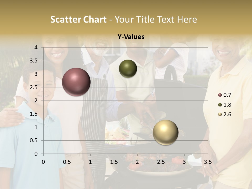 A Group Of People Standing Around A Grill PowerPoint Template