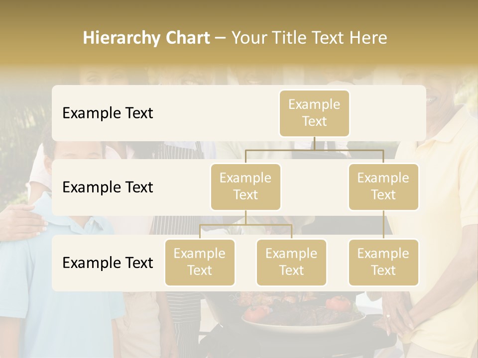 A Group Of People Standing Around A Grill PowerPoint Template