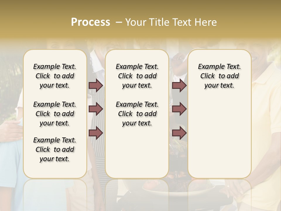A Group Of People Standing Around A Grill PowerPoint Template