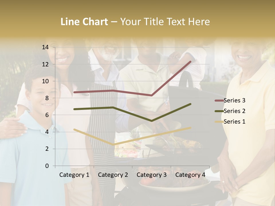 A Group Of People Standing Around A Grill PowerPoint Template