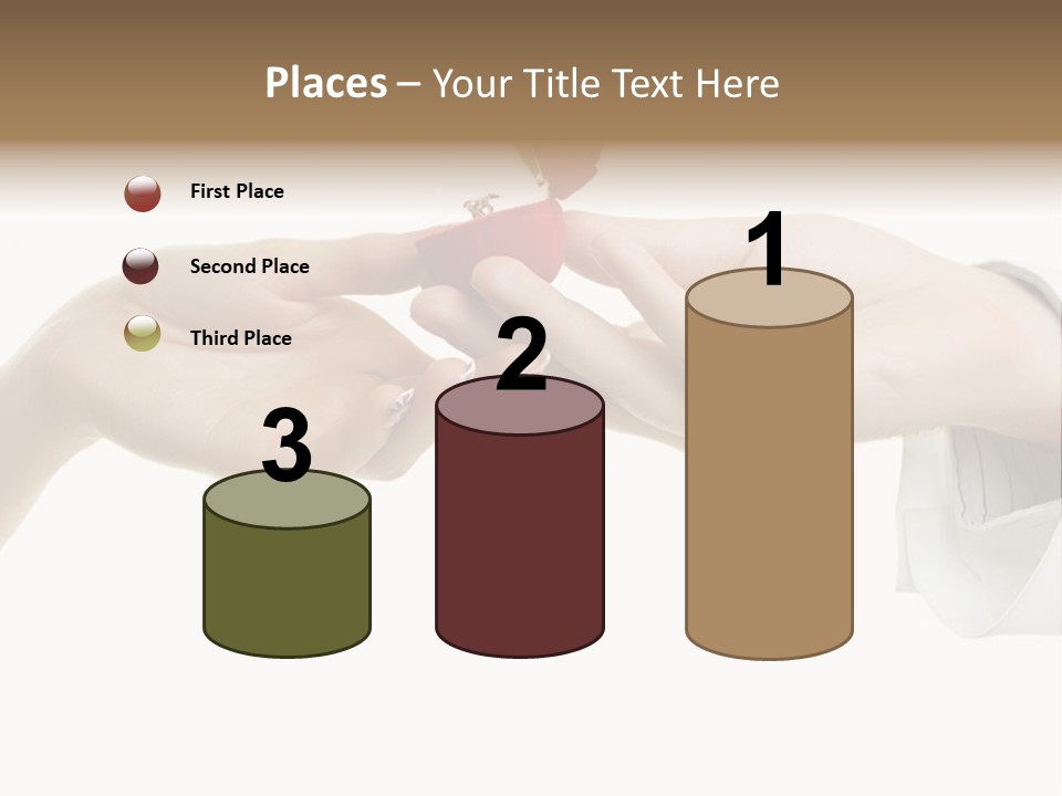 A Couple Of Hands Holding A Piece Of Red Paper PowerPoint Template