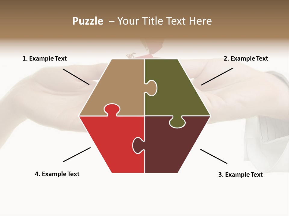 A Couple Of Hands Holding A Piece Of Red Paper PowerPoint Template