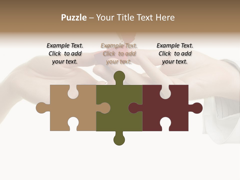 A Couple Of Hands Holding A Piece Of Red Paper PowerPoint Template