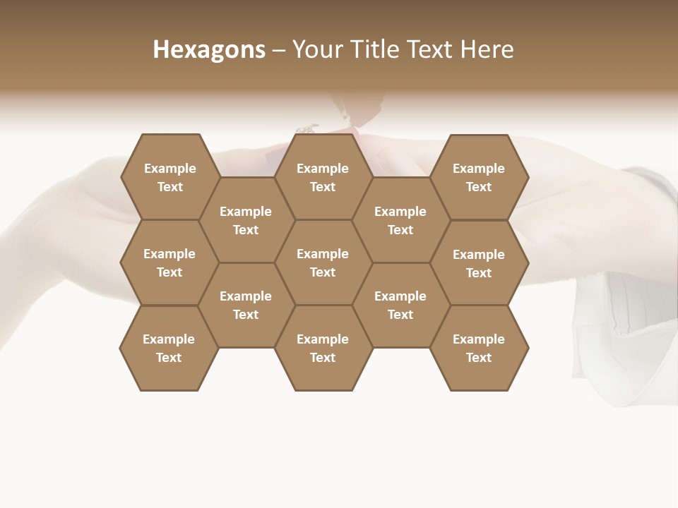 A Couple Of Hands Holding A Piece Of Red Paper PowerPoint Template