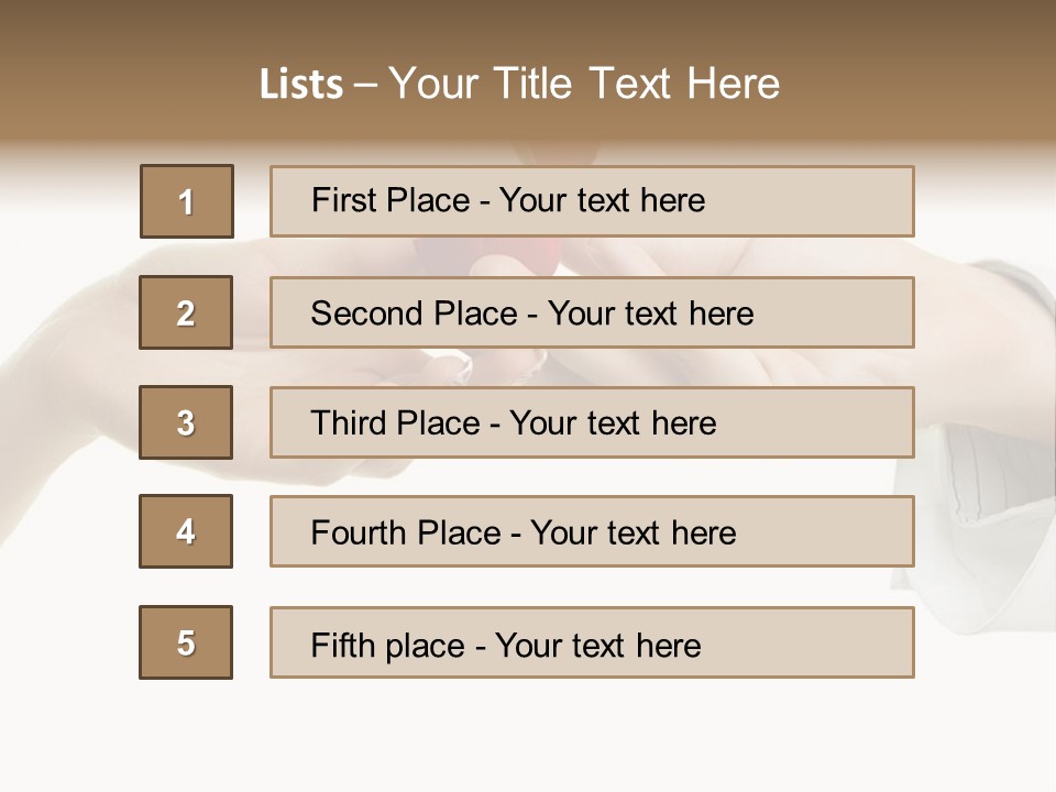 A Couple Of Hands Holding A Piece Of Red Paper PowerPoint Template