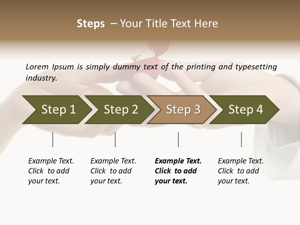 A Couple Of Hands Holding A Piece Of Red Paper PowerPoint Template