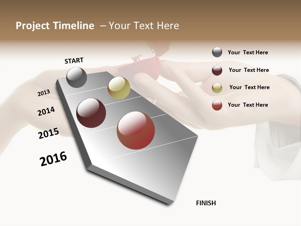 A Couple Of Hands Holding A Piece Of Red Paper PowerPoint Template