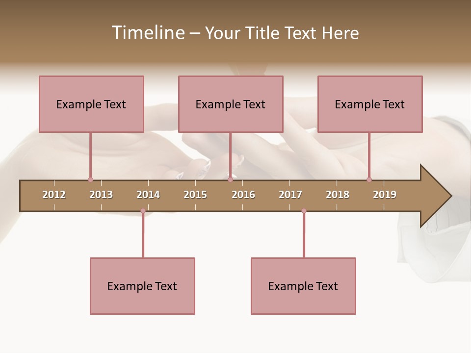 A Couple Of Hands Holding A Piece Of Red Paper PowerPoint Template