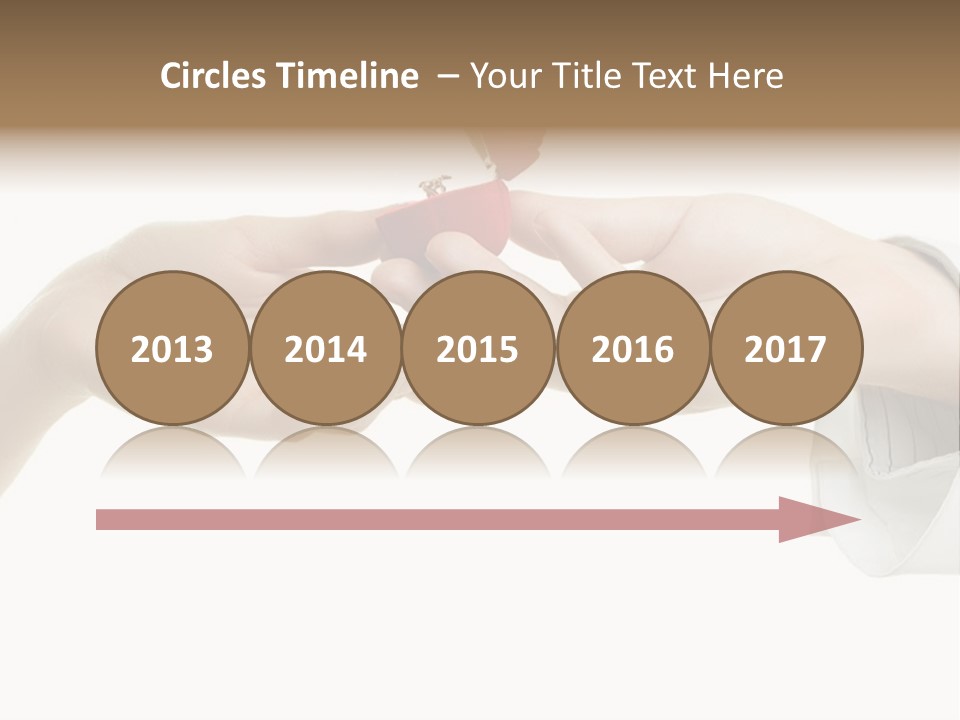 A Couple Of Hands Holding A Piece Of Red Paper PowerPoint Template