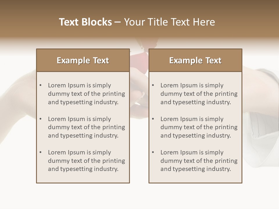 A Couple Of Hands Holding A Piece Of Red Paper PowerPoint Template