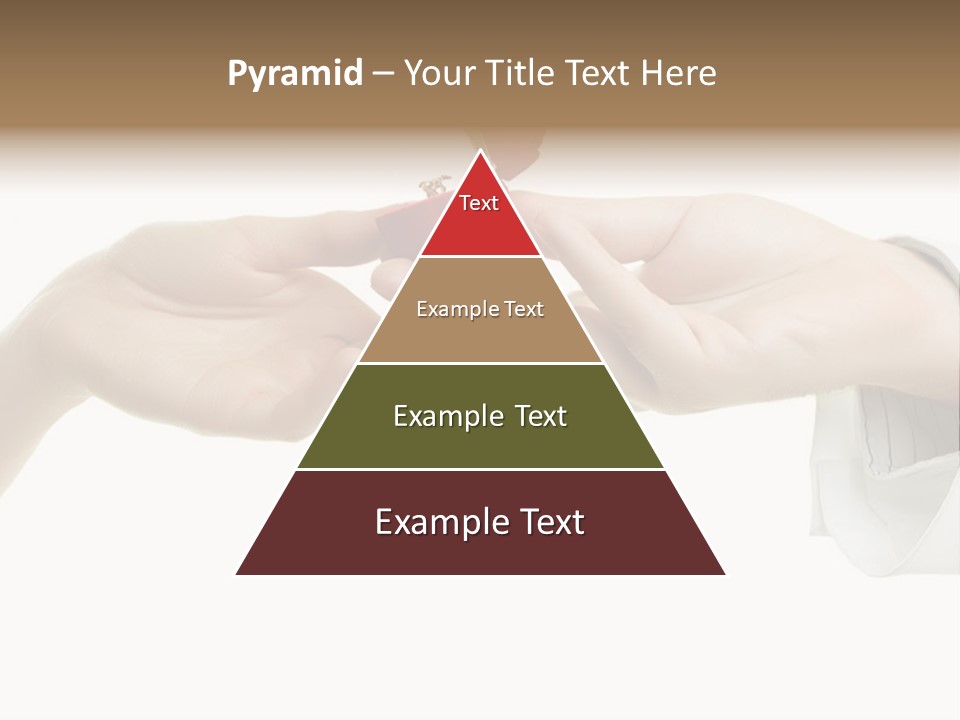 A Couple Of Hands Holding A Piece Of Red Paper PowerPoint Template