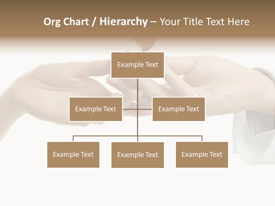 A Couple Of Hands Holding A Piece Of Red Paper PowerPoint Template