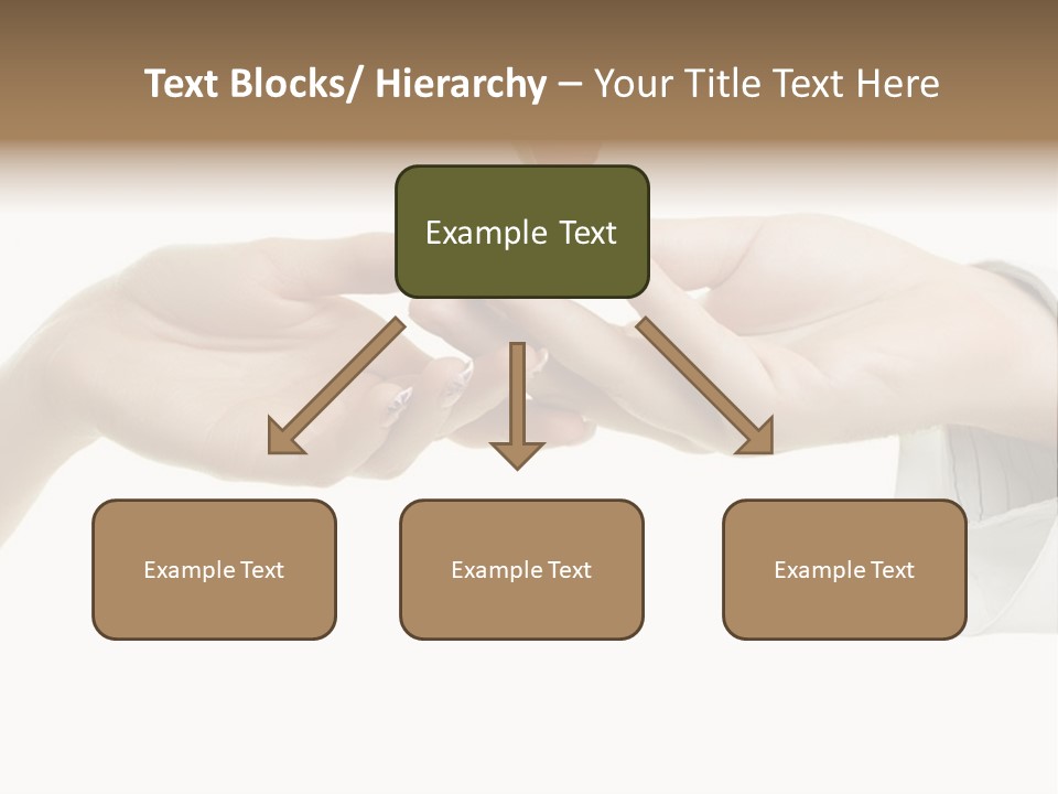 A Couple Of Hands Holding A Piece Of Red Paper PowerPoint Template