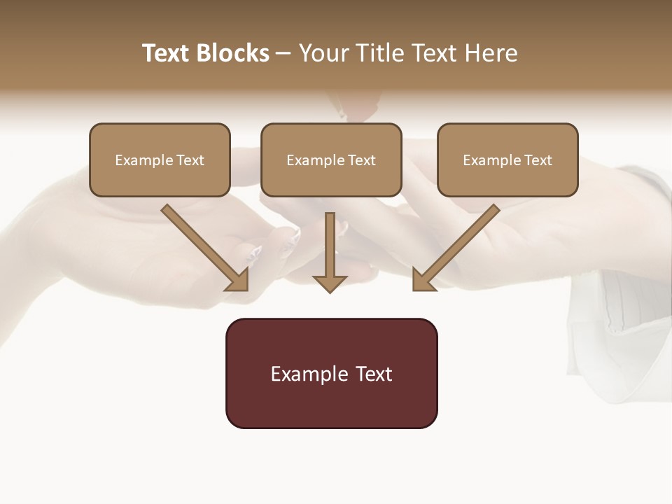 A Couple Of Hands Holding A Piece Of Red Paper PowerPoint Template