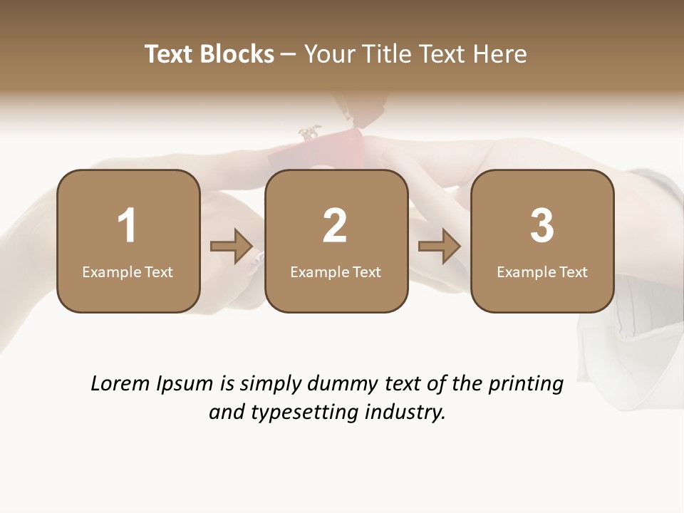 A Couple Of Hands Holding A Piece Of Red Paper PowerPoint Template