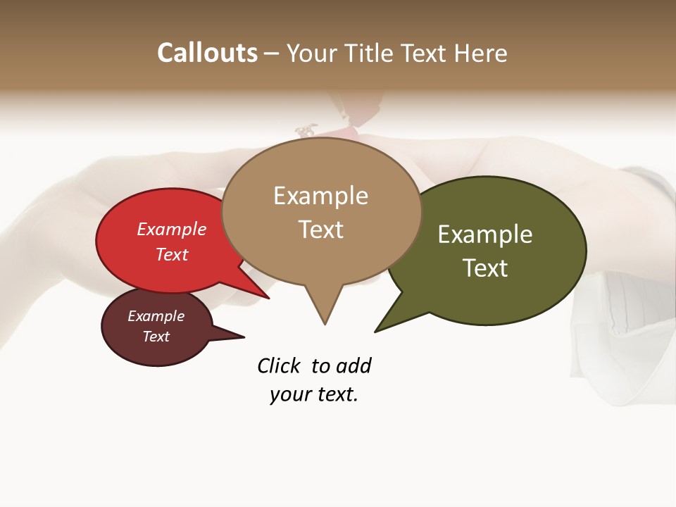 A Couple Of Hands Holding A Piece Of Red Paper PowerPoint Template