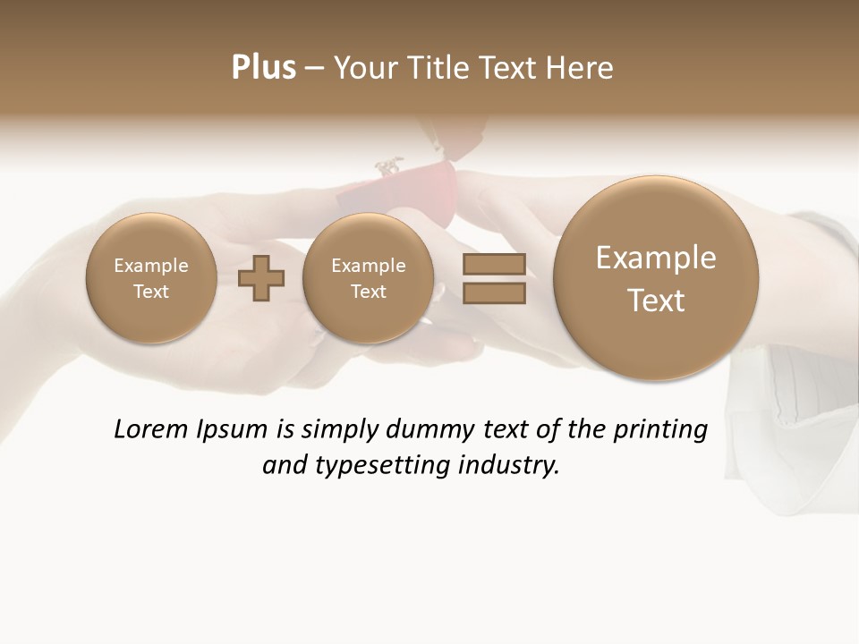 A Couple Of Hands Holding A Piece Of Red Paper PowerPoint Template