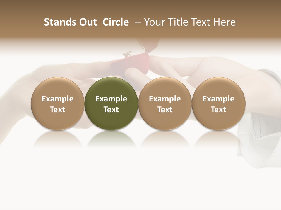 A Couple Of Hands Holding A Piece Of Red Paper PowerPoint Template