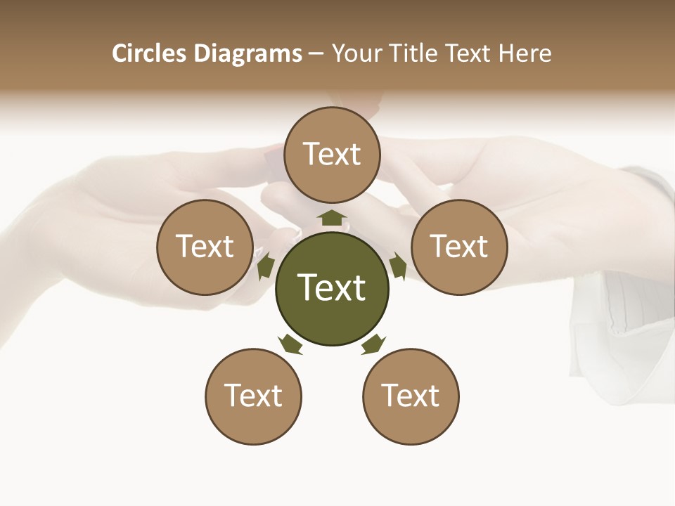 A Couple Of Hands Holding A Piece Of Red Paper PowerPoint Template