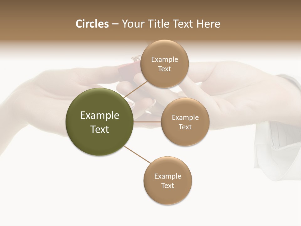 A Couple Of Hands Holding A Piece Of Red Paper PowerPoint Template