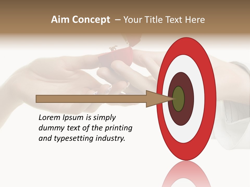 A Couple Of Hands Holding A Piece Of Red Paper PowerPoint Template