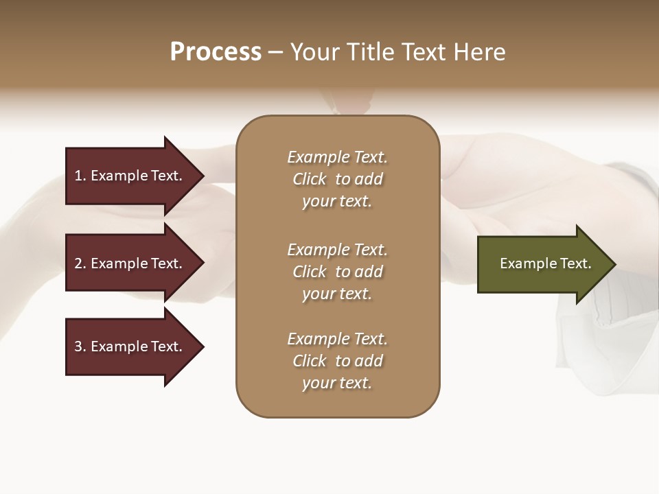 A Couple Of Hands Holding A Piece Of Red Paper PowerPoint Template