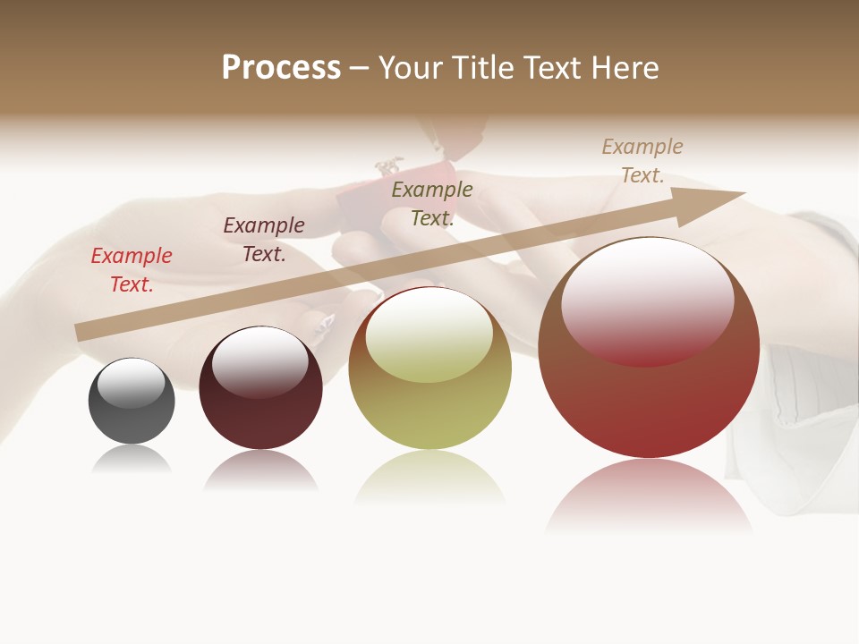 A Couple Of Hands Holding A Piece Of Red Paper PowerPoint Template