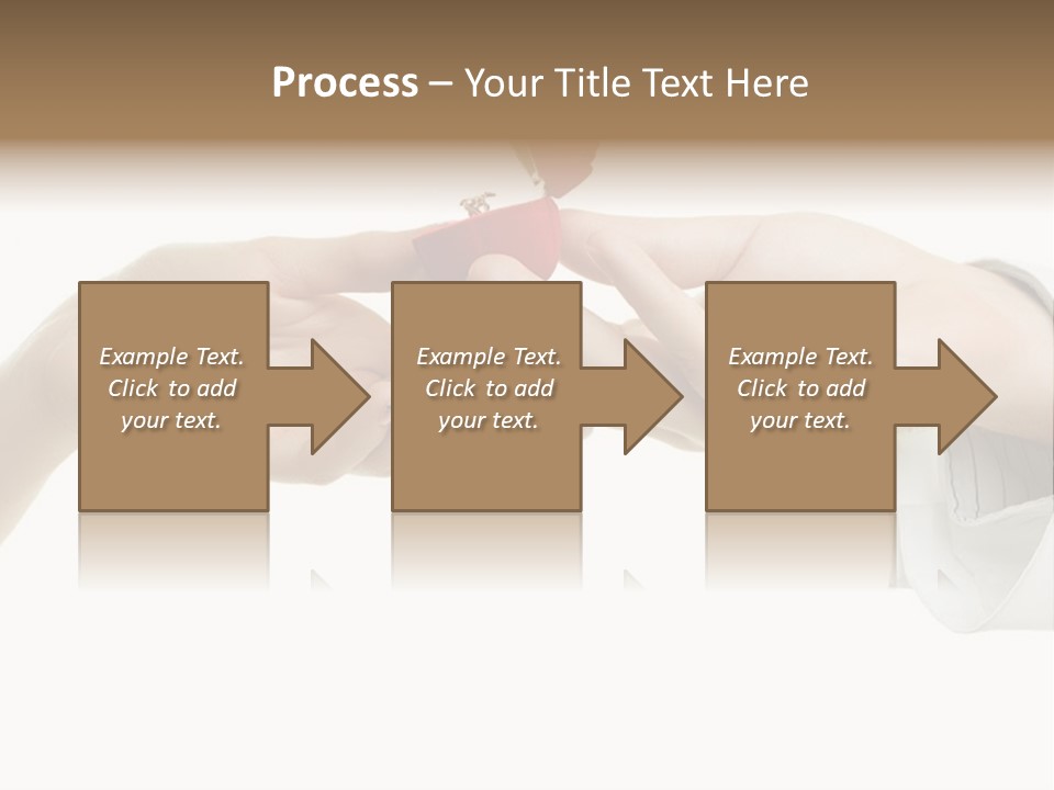 A Couple Of Hands Holding A Piece Of Red Paper PowerPoint Template