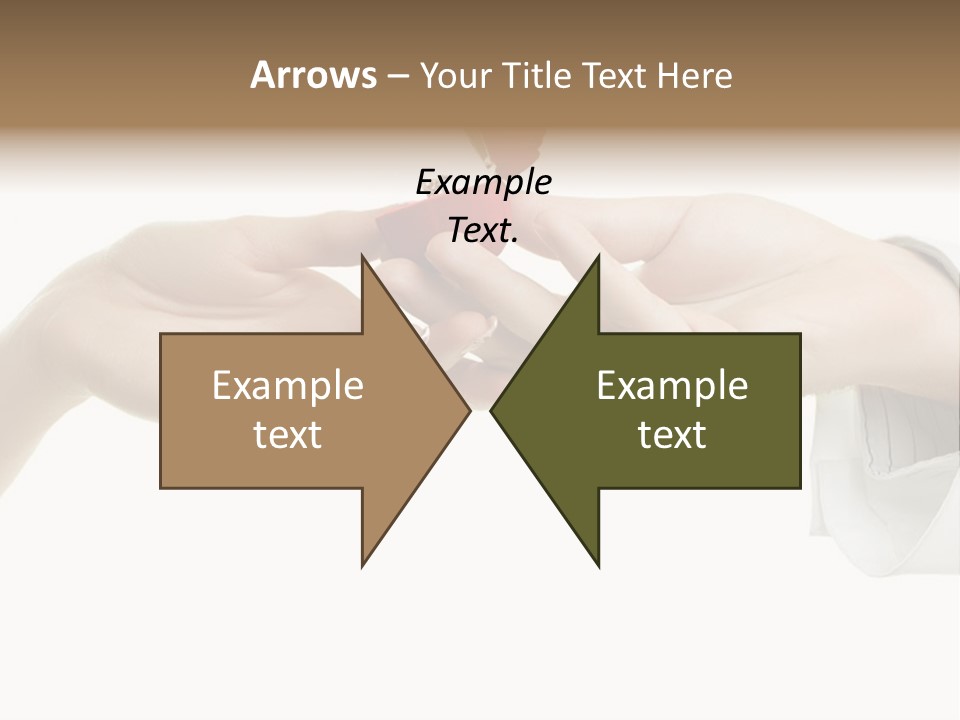 A Couple Of Hands Holding A Piece Of Red Paper PowerPoint Template